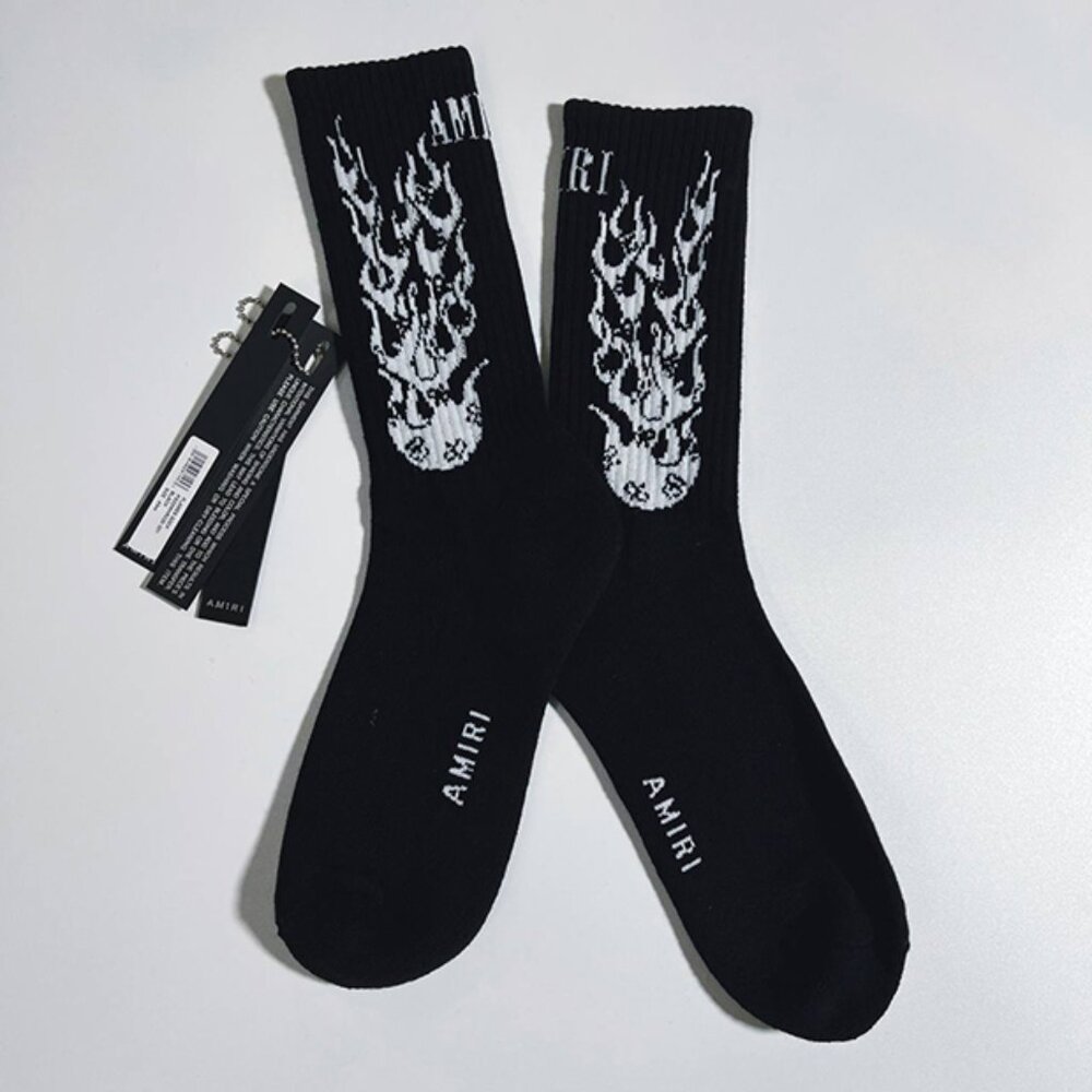 Amiri Flame Socks